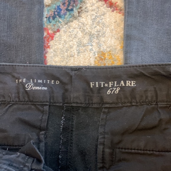 Limited black flare bootcut jeans denim size 10 - Picture 11 of 14